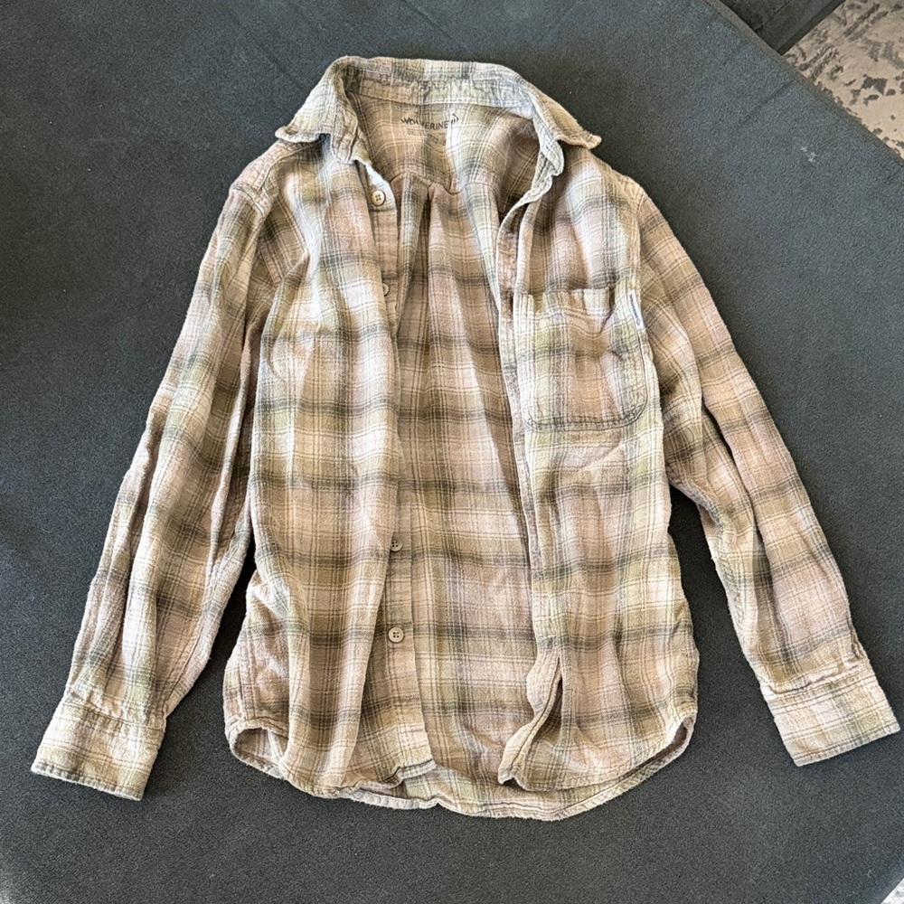 Wolverine Olive Green Plaid Shirt